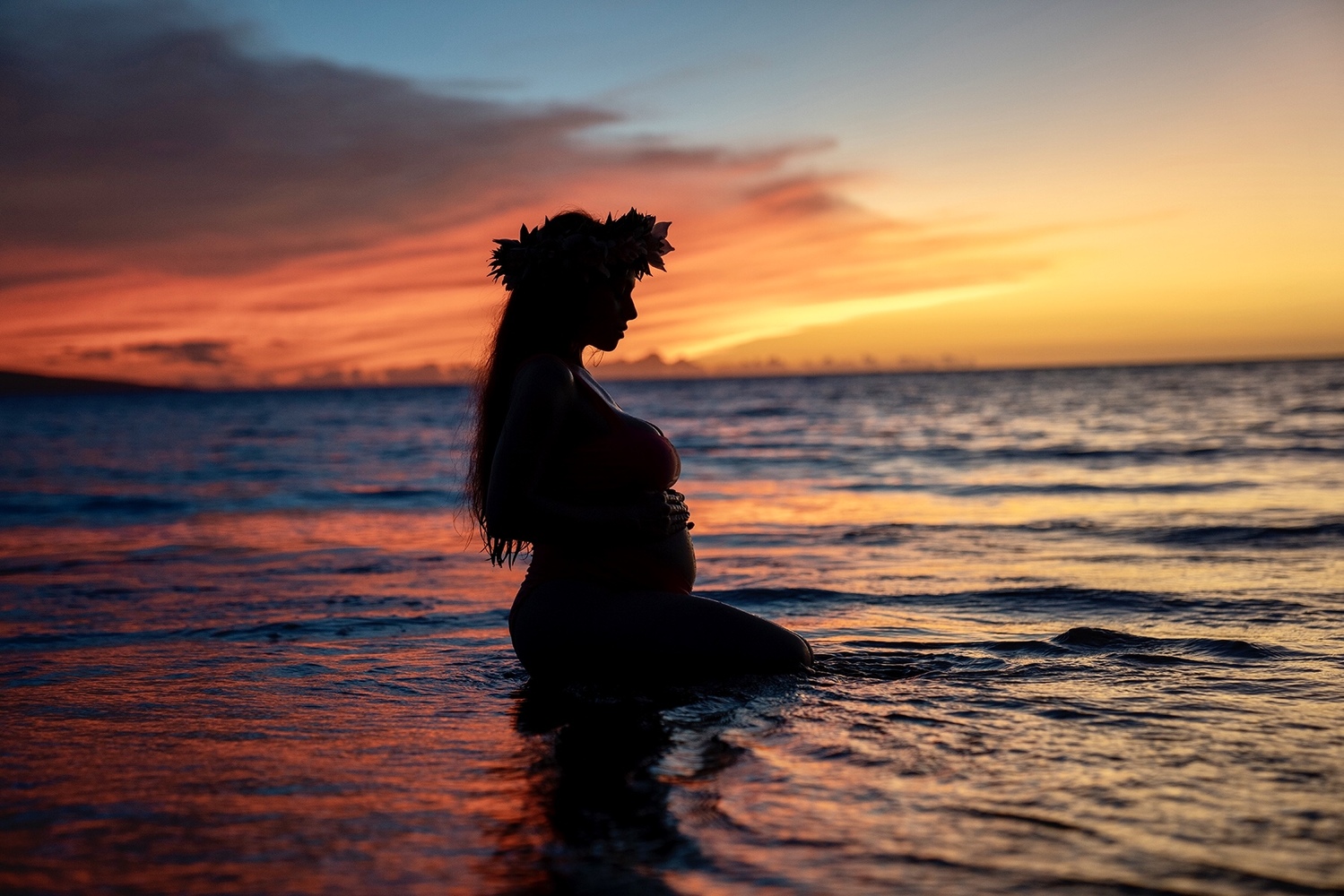 Maternity silhouettes, Wailea
